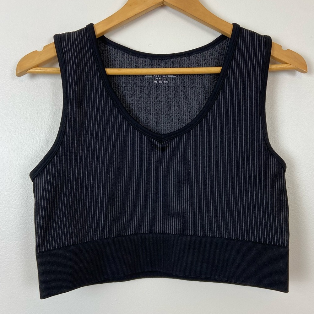 Aerie Offline Recharge Longline V-Neck Comfy Sports Bra XXL